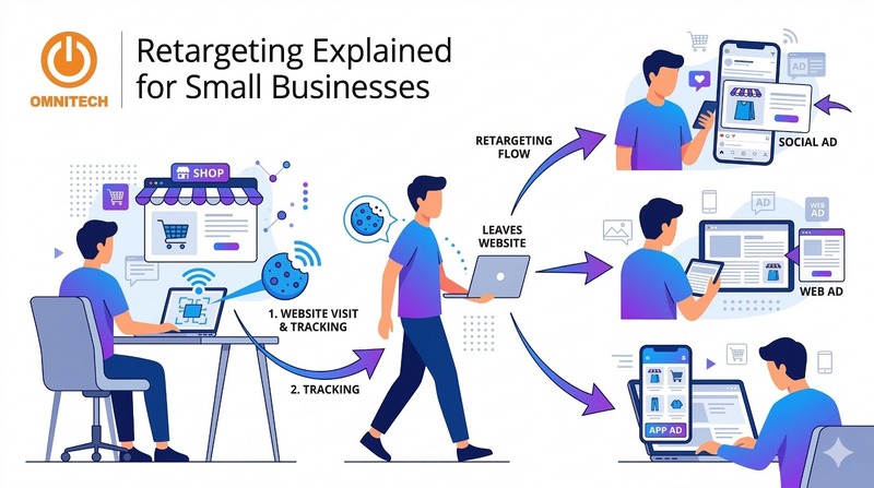 Retargeting Explained for Small Businesses: Turn Lost Visitors into Paying Customers